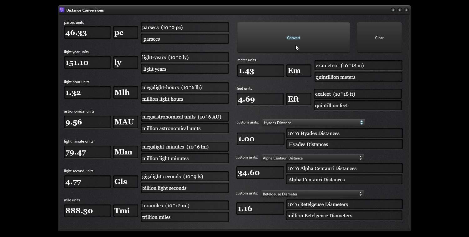 Distance Conversions Screenshot