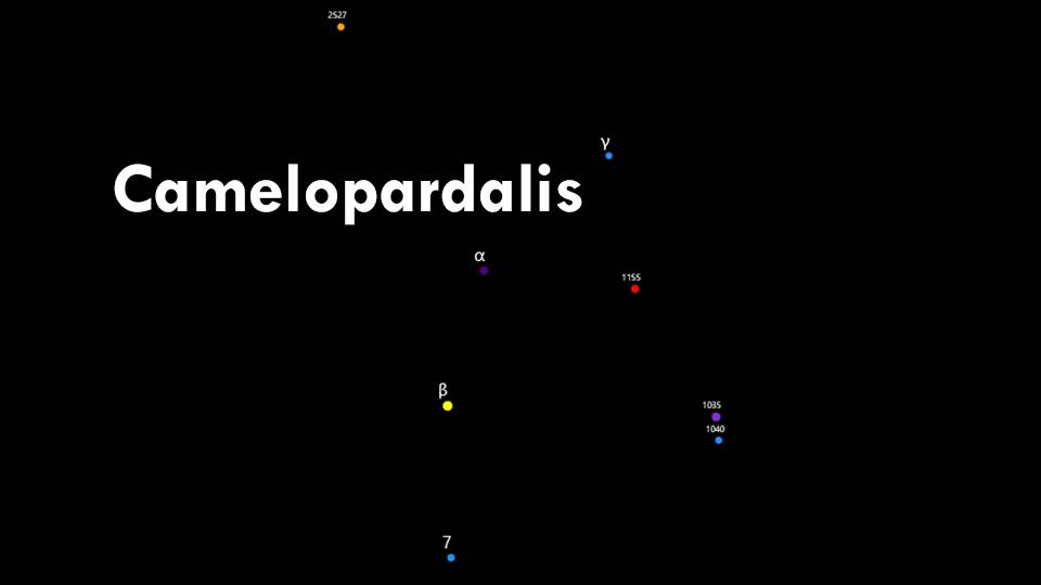 Constellation Camelopardalis